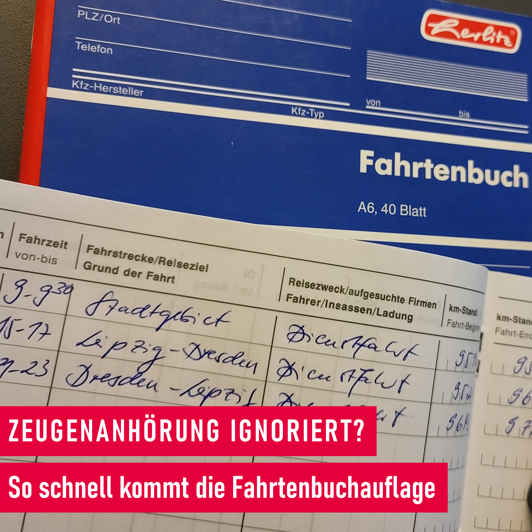 Fahrtenbuchauflage erklärt_Was Fahrzeughalter wissen müssen